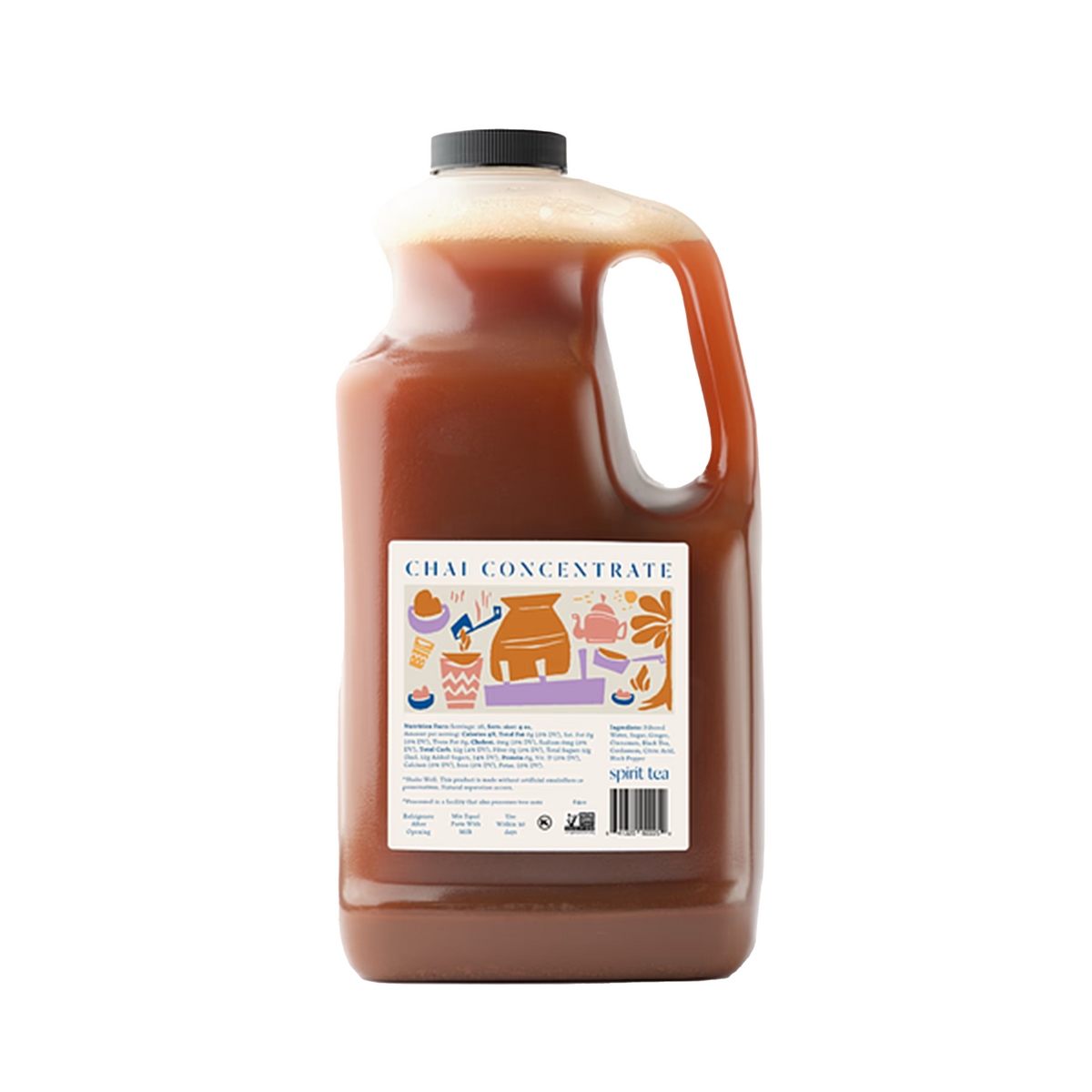 Spirit Tea 1:1 Chai Concentrate 64oz – Odeko Bulk