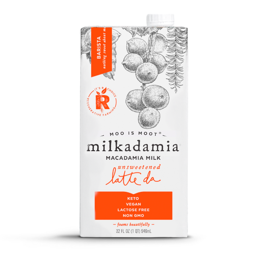 Milkadamia Barista Unsweetened Macadamia Milk 32oz (150 Cases)