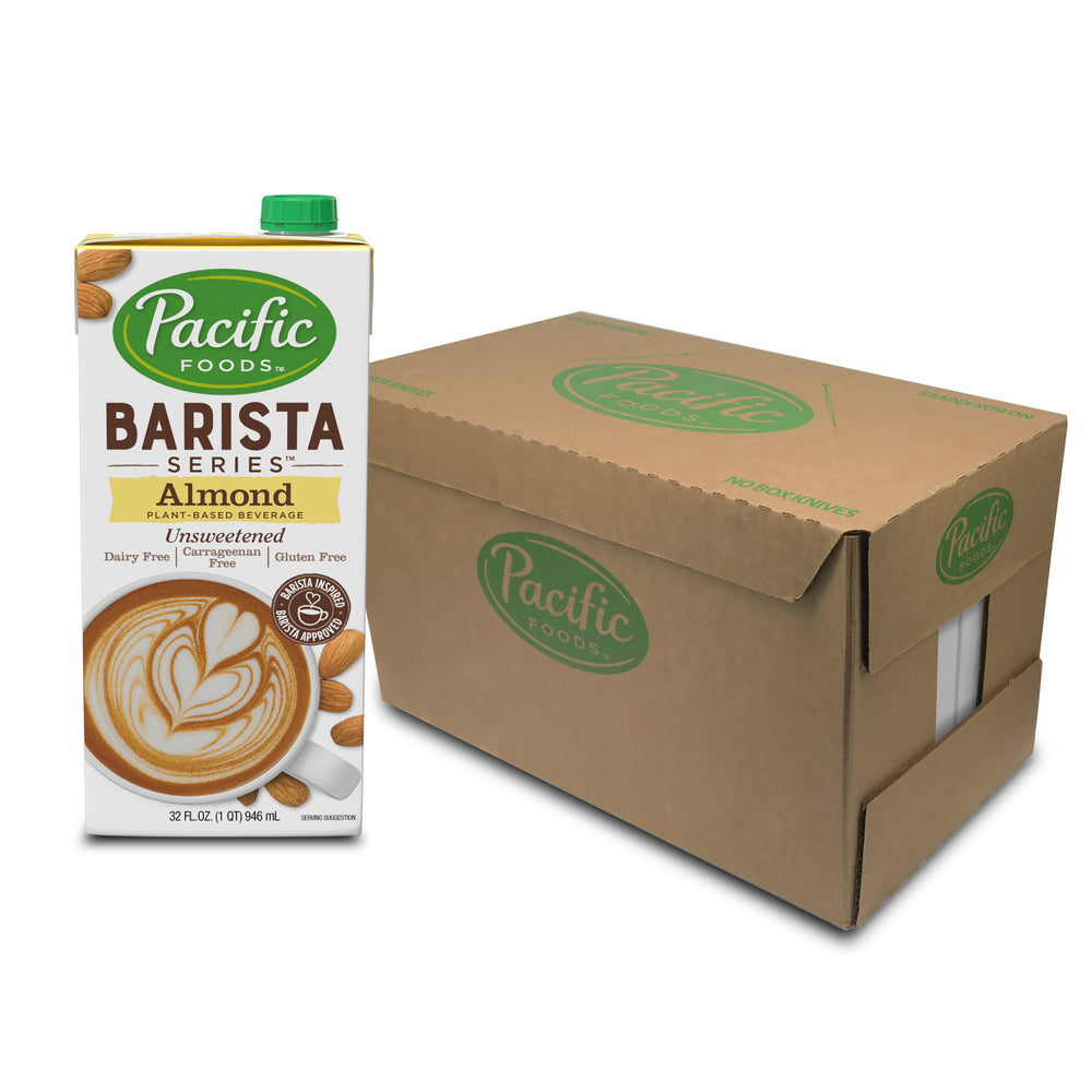 Pacific Barista Unsweetened Almond Milk 32oz Pallet (75 Cases)
