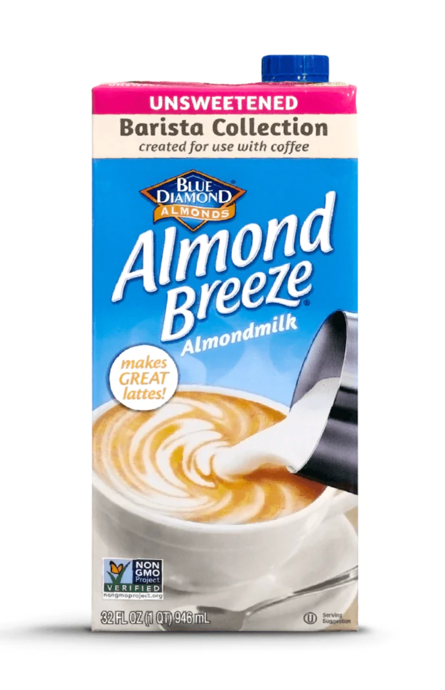 Almond Breeze Barista Unsweetened Almond Milk 32oz Pallet (75 Cases)